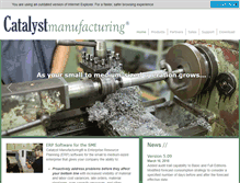 Tablet Screenshot of catalyst-mfg.com